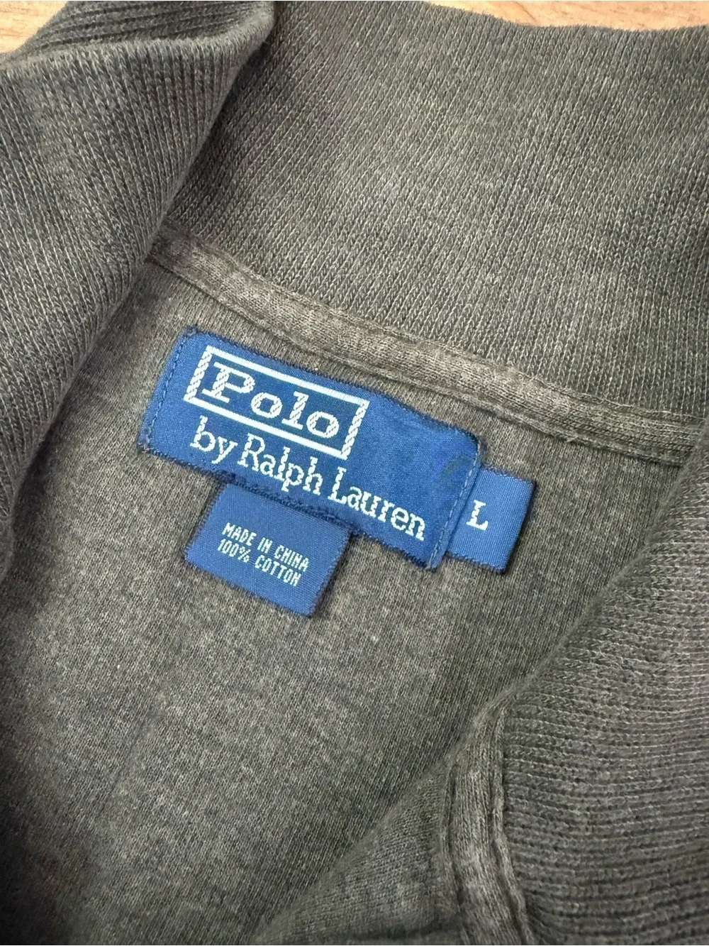 Polo Ralph Lauren Men’s Olive Green Quarter Zip Pullover Sweater NWOT